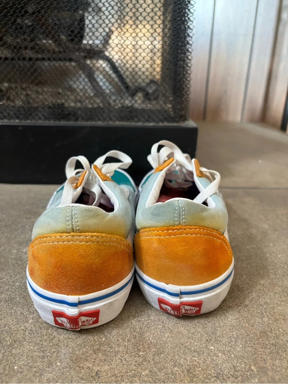 Vans Old Skool sneakers Multi-Colorblock suede and canvas men 6 women 7.5